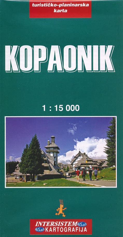 kopaonik  ski  recreation map kartografija