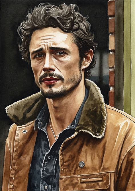 James Franco Digital Art By Thuy Dinh Thi Fine Art America