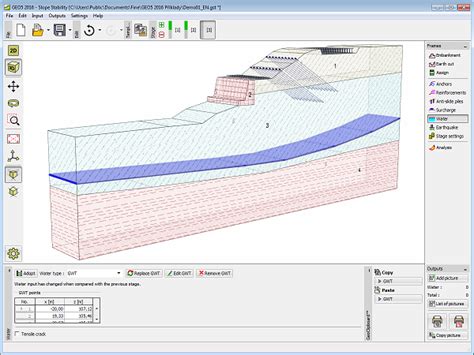 Water Program Slope Stability Online Help Geo