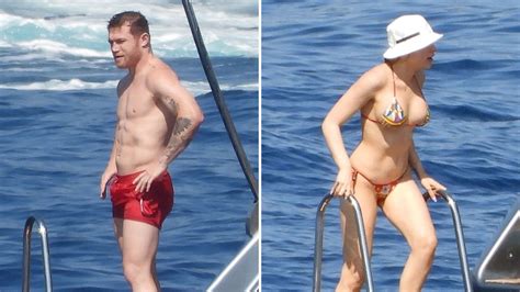 Canelo Alvarez Enjoys Yacht Day W/ Wife, Skimpy Swimsuits In Porto-Fun-O!