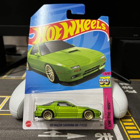 Hot Wheels 89 Mazda Savanna RX 7 FC3S Metallic Lime Green Shopee