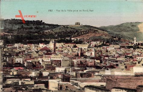 Fès Fez Marokko Vue de la Ville prise du Bordj Sud Blick auf den Ort xl