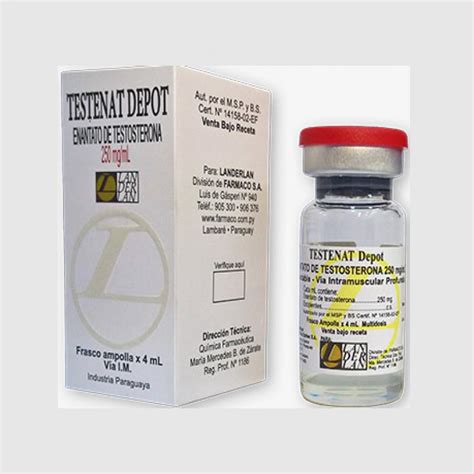 Landerlan Testenat Depot Enantato De Testosterona 250mg 4ml