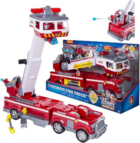 PAW PATROL 6043989 Ultimate Rescue Feuerwehrauto Mit Marshall Figur