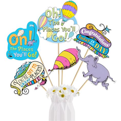 Buy Oh The Places Youll Go Decorations 24pcs Oh The Places Youll Go