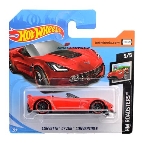 Chevrolet Corvette C7 Z06 Convertible Hot Wheels červená