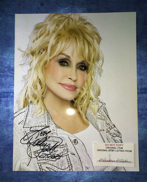 Dolly Parton Hand Signed Autograph 11x14 Photo Coa Etsy