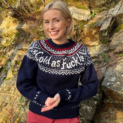 Cold As Fuck Sweater Knitting Pattern UNISEX Etsy
