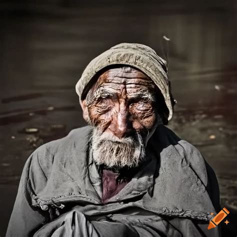 Portrait Of A Weathered Old Man On Craiyon