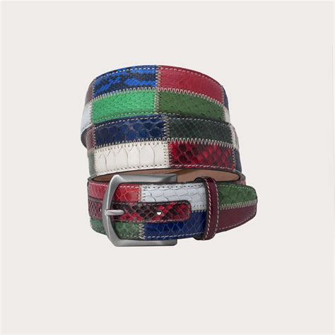 Exclusive Python Patchwork Belt By Brucle Unique Craftsmanship And Design