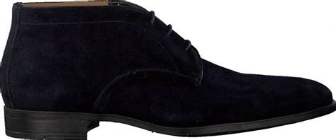 Giorgio Amalfi Schoen Suede Navy Schoen Cm Suede Heren Veterschoenen