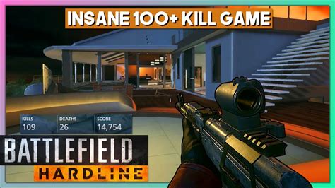 Insane Kill Game On Battlefield Hardline Youtube