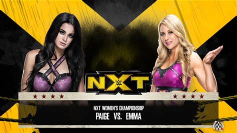 Wwe 2k15 Paige Vs Emma Nxt Womens Championship Youtube