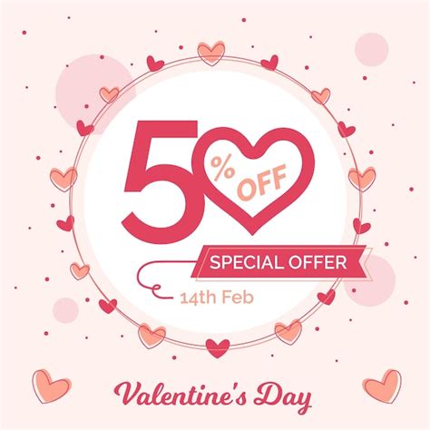 Free Vector Flat Design Valentine S Day Sales