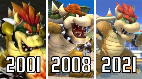 Evolution Of Bowser In Super Smash Bros Games 2001 2021 Youtube