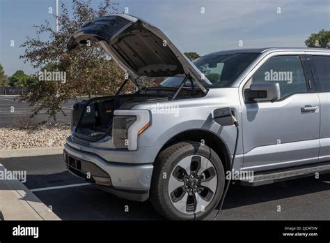 Kokomo Circa June 2022 Ford F 150 Lightning Display Ford Offers The