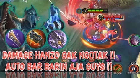 HANZO DAMAGE GAK NGOTAK AUTO BAR BARIN AJA HANZO TOP GLOBAL