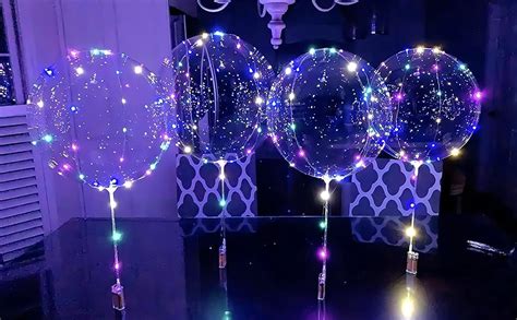 10 Pack Led Balloons With Sticks Light Up Balloons Led