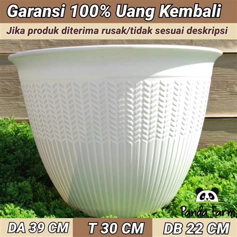 Jual Pot Bunga Cjp Padi No Putih Tebal Khusus Grab Gojek