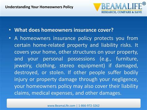 Ppt Understanding Your Homeowners Policy Powerpoint Presentation