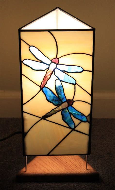 Dragonfly Glass Art Stained Glass Candles Stained Glass Lamp Shades Stained Glass Light