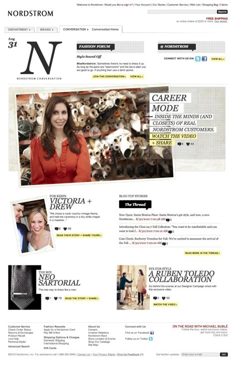 An Upload By Raina Gustafson On Coroflot To The Project Nordstrom Redesign