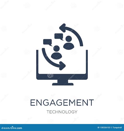 Engagement Icon Trendy Flat Vector Engagement Icon On White Background