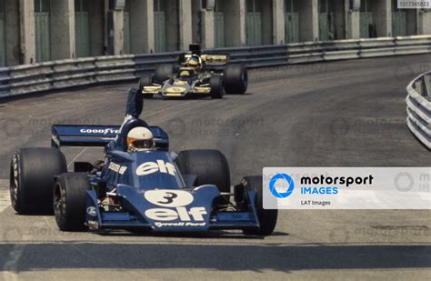 Jody Scheckter Tyrrell Ford Leads Ronnie Peterson Lotus E Ford