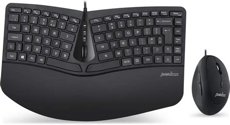 Perixx Periduo Wired Mini Ergonomic Split Keyboard And Vertical