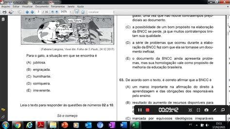 TREINO DE PORTUGUÊS PROVA VUNESP PROF ED BÁSICA I PREF