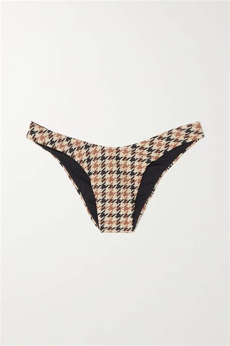 Haight Leila Houndstooth Bikini Briefs Net A Porter