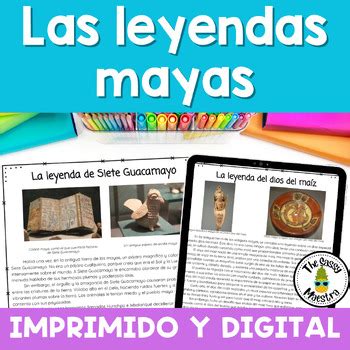 Ancient Mayan Myths and Legends Reading Passages in Spanish with Questions