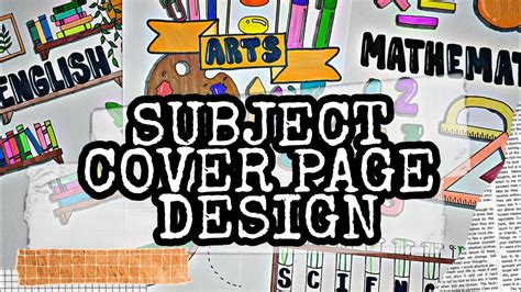 SUBJECT COVER PAGE DESIGN IDEAS Pauline S Diary YouTube