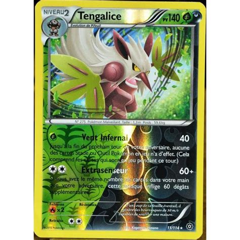 Carte Pokémon 11 114 Tengalice 140 PV HOLO REVERSE XY Offensive