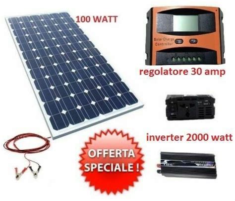 Kit Fotovoltaico Kw Giornaliero Pwm Inverter W Isola Solare