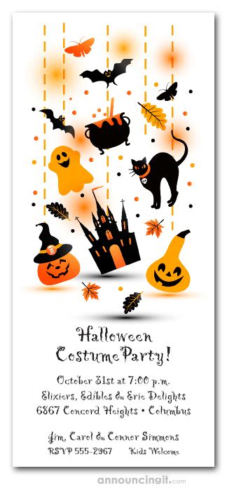 Haunted Castle Halloween Party Invitations