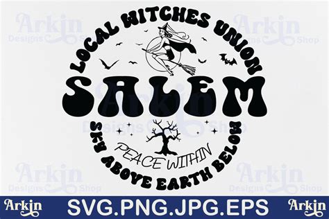 Salem Local Witches Union Svg Halloween Graphic By Arkin Designs Shop