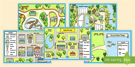 Places In Town Maps Indonesian Teacher Made Twinkl