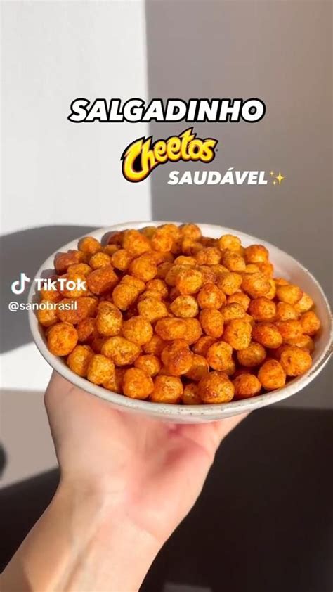 Salgadinho Tipo Cheetos Saudável Healthy recipes Workout food Easy