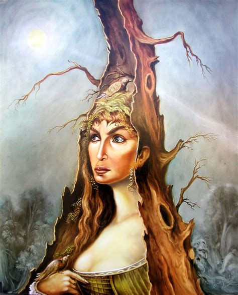 Queen Of The Forest By Imre Zsido Fantasy Nature Canvas Fantasy Drawing