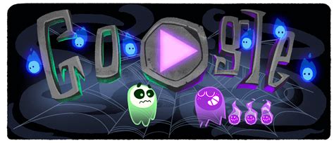 halloween  doodle google doodles