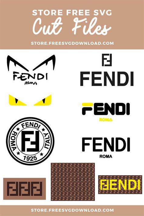 Fendi Logo SVG PNG fashion brand cut files cricut, Fendi Roma SVG ...