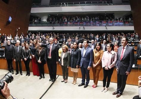 Senadores Del PAN Durante Toma De Protesta De Marcelo Ebrard Como