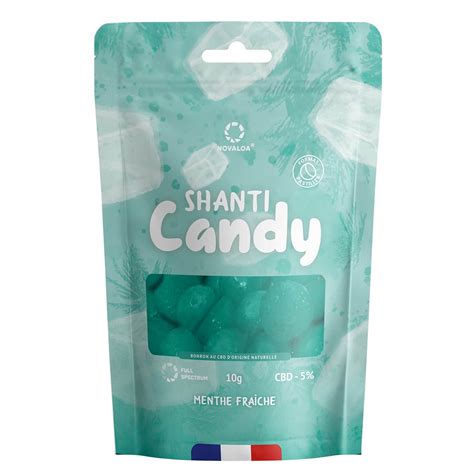 Bonbons CBD Menthe Fraîche 40mg de CBD par bonbon