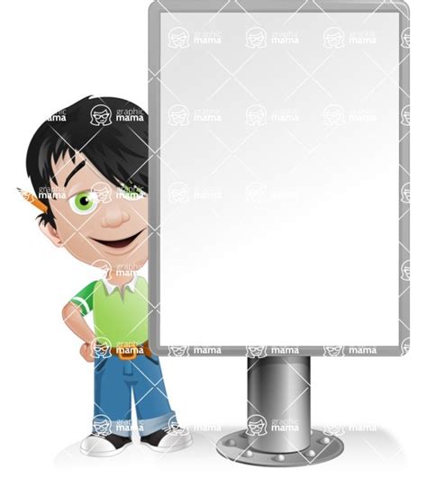 Vector Guy With Bangs Cartoon Illustration Presentation7 Graphicmama