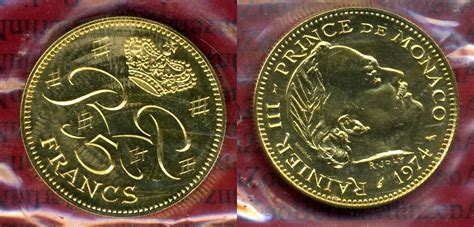 5 Francs Goldmünze Monaco 5 Francs 1974 Gold Probe Essai Rainier Iii Aufl 500 Uncirculated Bu