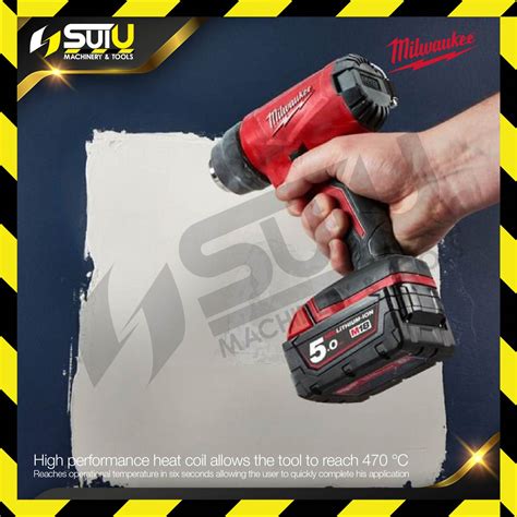 Milwaukee M Bhg B Compact Heat Gun W X Ah Battery Kuala