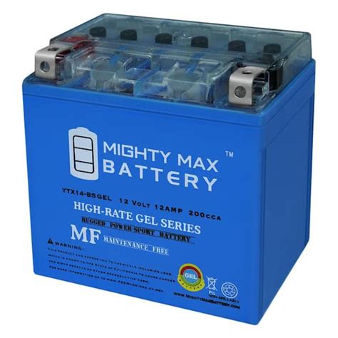 Mighty Max Battery Ytx Bs Gel Battery For Honda Trx Fa Fourtrax