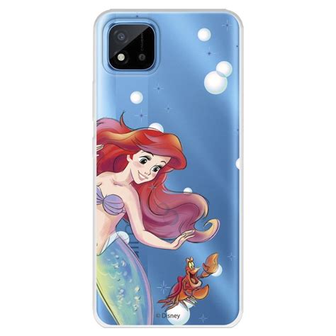 Estojo Para Realme I Official Disney Ariel E Sebastian Bubbles A