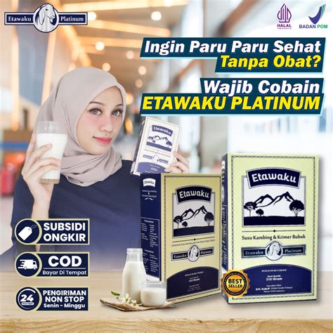 Jual Etawaku Platinum Susu Kambing Etawa Dan Krimer Nabati 100 Asli